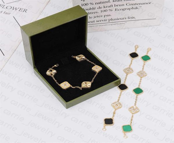 925 silver vintage women039s 5 flowers bracelet fashion classic set four leaf stone 2022 simple boutique clover desinger love j5261169, Golden;silver
925 silver vintage women039s 5 flowers bracelet fashion classic set four leaf stone 2022 simple boutique clover desinger love j5261169, Golden;silver