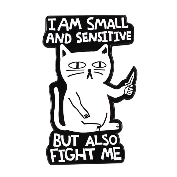 it's fine i'm fine enamel pin cute cat hat sweater metal brooch funny kitten animal lapel badge accessories jewelry for friends, Blue
it's fine i'm fine enamel pin cute cat hat sweater metal brooch funny kitten animal lapel badge accessories jewelry for friends, Blue