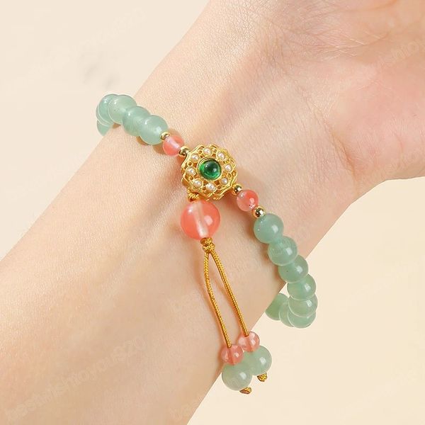 natural green aventurine jade bead tassel bracelets women fashion korean round beads elastic rope strand bangles jewelry gift, Golden;silver
natural green aventurine jade bead tassel bracelets women fashion korean round beads elastic rope strand bangles jewelry gift, Golden;silver