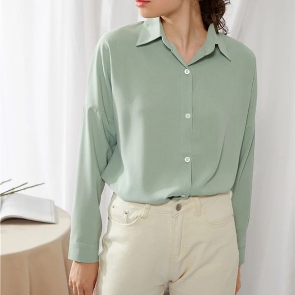 women's blouses shirts springtime women blouse pure color lapel single breasted shirt elegant casual large size pink blouses 230317, White
women's blouses shirts springtime women blouse pure color lapel single breasted shirt elegant casual large size pink blouses 230317, White