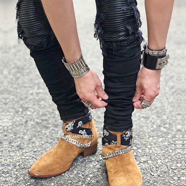 jeans mens am1r1 trousers pants mirri ripped fashion designer brand new men's white embroidery patch elastic slim denim hip hop high 7k, Blue
jeans mens am1r1 trousers pants mirri ripped fashion designer brand new men's white embroidery patch elastic slim denim hip hop high 7k, Blue