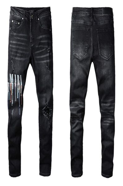 men039s jeans treet spray paint colorful print letter denim black skinny ripped jeans6730214, Blue
men039s jeans treet spray paint colorful print letter denim black skinny ripped jeans6730214, Blue