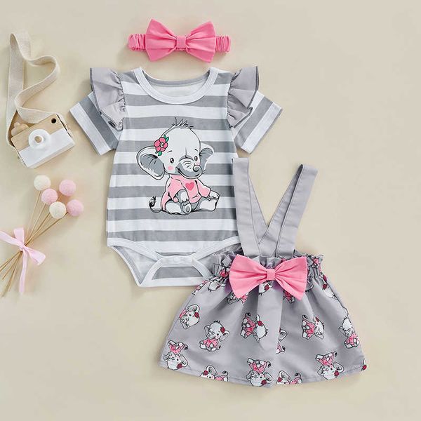 clothing sets 0-18m girls summer 3-pack suit short sleeve ruffled baby elephant stripe jumpsuit elephant print slip dress pink headband p230, White
clothing sets 0-18m girls summer 3-pack suit short sleeve ruffled baby elephant stripe jumpsuit elephant print slip dress pink headband p230, White
