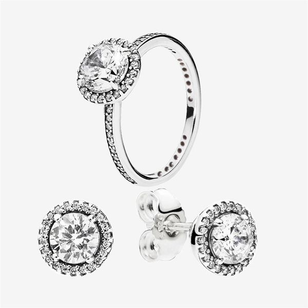 big cz diamond wedding ring and earring set with original box for pandora 925 sterling silver women rings & stud earrings237p, Slivery;golden
big cz diamond wedding ring and earring set with original box for pandora 925 sterling silver women rings & stud earrings237p, Slivery;golden