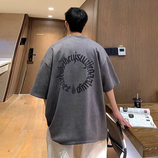 men's t-shirt summer new suede china-chic american short sleeve t-shirt men's fashion loose couple, White;black
men's t-shirt summer new suede china-chic american short sleeve t-shirt men's fashion loose couple, White;black