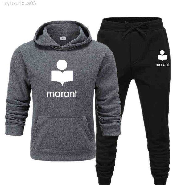 hip hop brand marant sweatshirt sweatpants 2-piece set fall/winter warm men's hooded sportswear sudadera hombr, Black
hip hop brand marant sweatshirt sweatpants 2-piece set fall/winter warm men's hooded sportswear sudadera hombr, Black