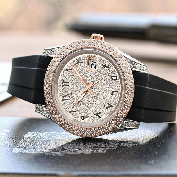 diamond watch mens watches automatic mechanical watch 40mm rubber strap waterproof design montre de luxe gift shinny business wristwatch ara, Slivery;brown
diamond watch mens watches automatic mechanical watch 40mm rubber strap waterproof design montre de luxe gift shinny business wristwatch ara, Slivery;brown