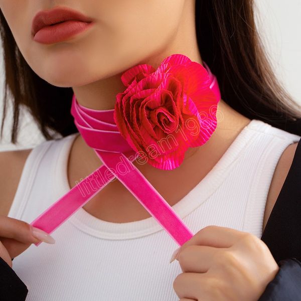 fabric flower pendant choker velvet necklace for women fashion jewelry girls gifts rose red choker collier, Golden;silver
fabric flower pendant choker velvet necklace for women fashion jewelry girls gifts rose red choker collier, Golden;silver
