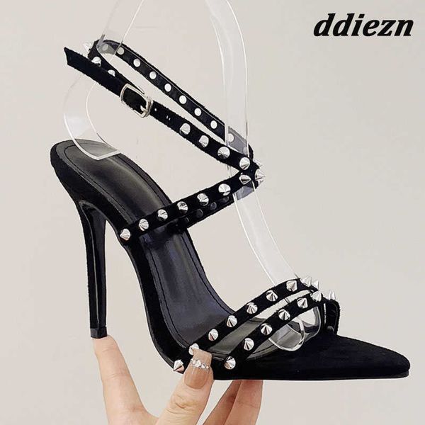 fashion rivet ladies high heels sandals new in 2023 designer luxury footwear women pumps shoes buckle strap female sandals 0316, Black
fashion rivet ladies high heels sandals new in 2023 designer luxury footwear women pumps shoes buckle strap female sandals 0316, Black