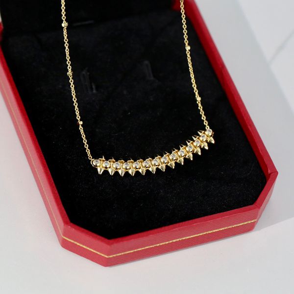 clash series necklace for woman designer for man willow spike gold plated 18k t0p quality highest counter quality fashion luxury classic sty, Silver
clash series necklace for woman designer for man willow spike gold plated 18k t0p quality highest counter quality fashion luxury classic sty, Silver