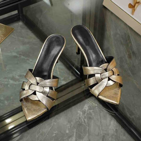 luxury women sandal high heels tribute slipper slide strass and leather sandals pointed toe summer pop lady pump shoes 35-42, Black
luxury women sandal high heels tribute slipper slide strass and leather sandals pointed toe summer pop lady pump shoes 35-42, Black