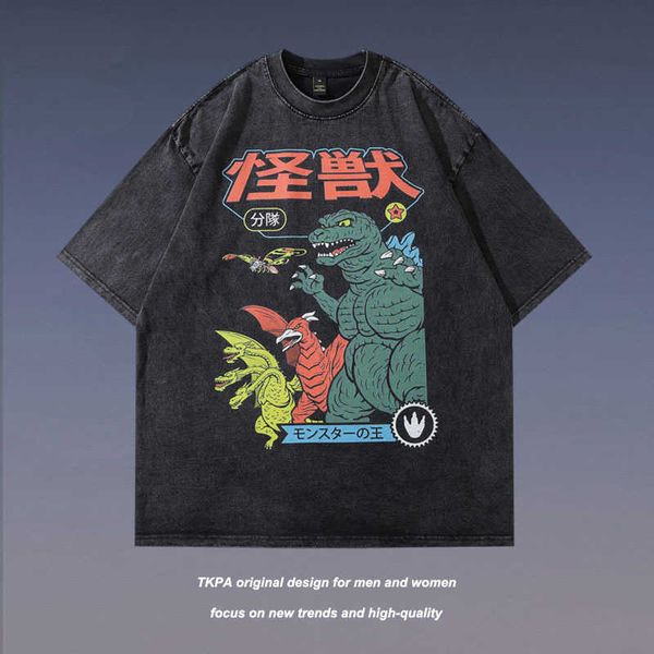 men's t-shirts tkpa street cartoon print made old short-sleeved t-shirt men's fashion hip-hop loose washable five-sleeved t-shirt, White;black
men's t-shirts tkpa street cartoon print made old short-sleeved t-shirt men's fashion hip-hop loose washable five-sleeved t-shirt, White;black