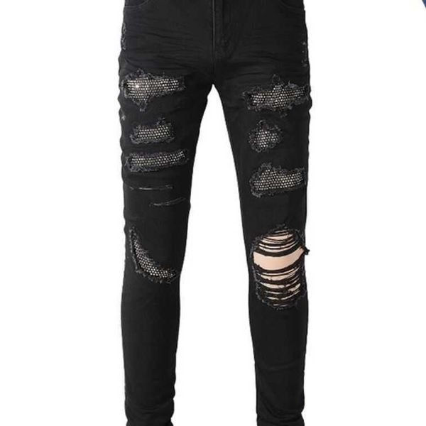 jeans mens am1r1 trousers pants mirri ripped fashion designer brand new men's white embroidery patch elastic slim denim hip hop high ud, Blue
jeans mens am1r1 trousers pants mirri ripped fashion designer brand new men's white embroidery patch elastic slim denim hip hop high ud, Blue