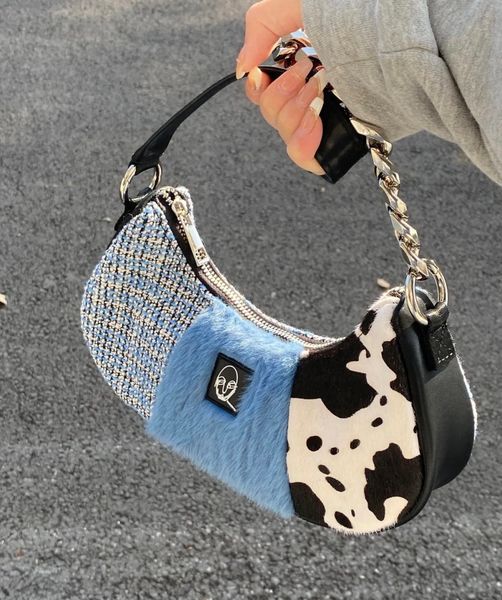 fashion street bolso mujer patchwork plush women's bag trend vintage zipper chains aesthetic sac a main femme
fashion street bolso mujer patchwork plush women's bag trend vintage zipper chains aesthetic sac a main femme