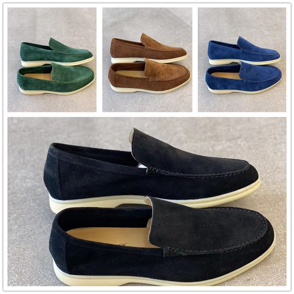 new luxury designer shoes charms embellished walk suede loafers couple genuine mens leather casual walking slip on flats for men women sport, Black
new luxury designer shoes charms embellished walk suede loafers couple genuine mens leather casual walking slip on flats for men women sport, Black