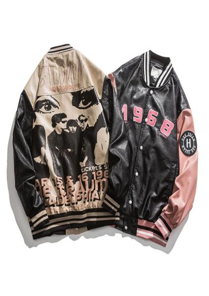 men039s jackets vintage motorcycle jacket 2021 autumn letter embroid pu leather baseball bomber coat men women overcoat varsity5209628, Black;brown
men039s jackets vintage motorcycle jacket 2021 autumn letter embroid pu leather baseball bomber coat men women overcoat varsity5209628, Black;brown