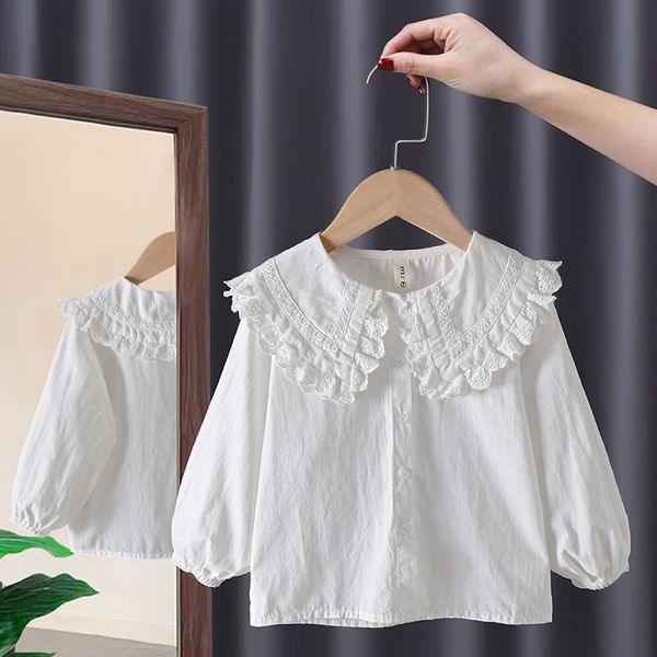 kids shirts spring 100% cotton lace white blouse summer shirt korean baby long sleeve boys shirts school girls blouses camisas 230317, White;black
kids shirts spring 100% cotton lace white blouse summer shirt korean baby long sleeve boys shirts school girls blouses camisas 230317, White;black