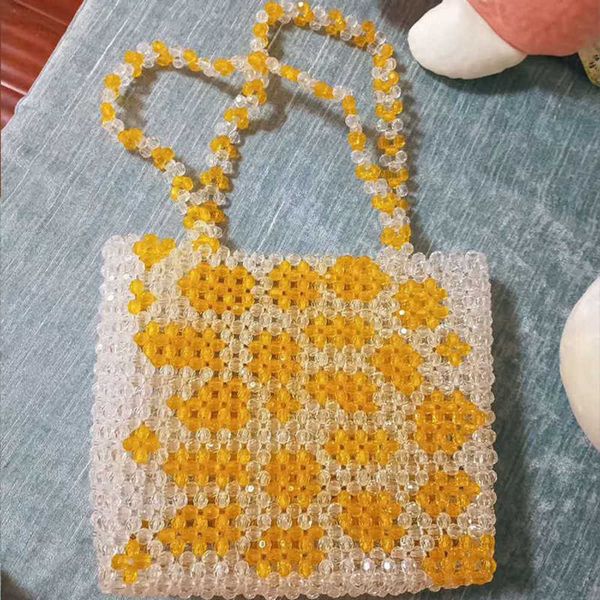 striped bead bag yellow giraffe pattern double belt portable plastic corner string sika deer 230304
striped bead bag yellow giraffe pattern double belt portable plastic corner string sika deer 230304