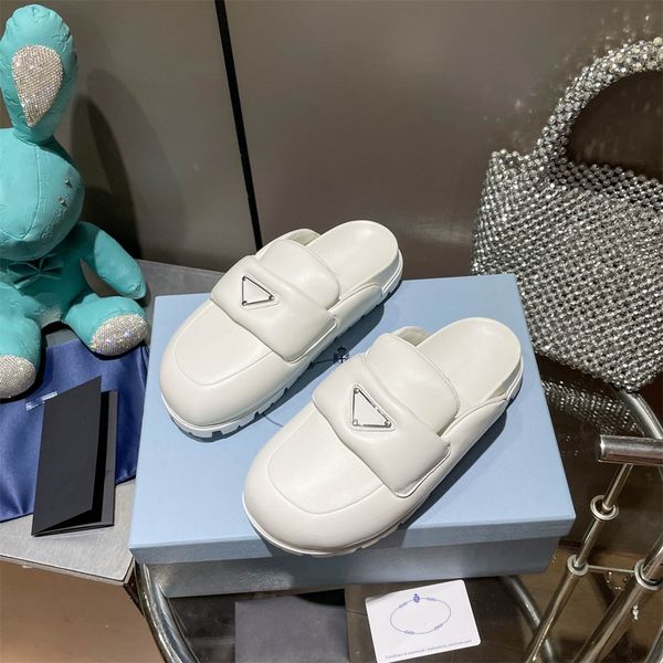 designer shoestriangle logo slippers sandals women slippers new fashion soft sheepskin shoes outdoor beach l baotou round toe thick bottom n, Black
designer shoestriangle logo slippers sandals women slippers new fashion soft sheepskin shoes outdoor beach l baotou round toe thick bottom n, Black