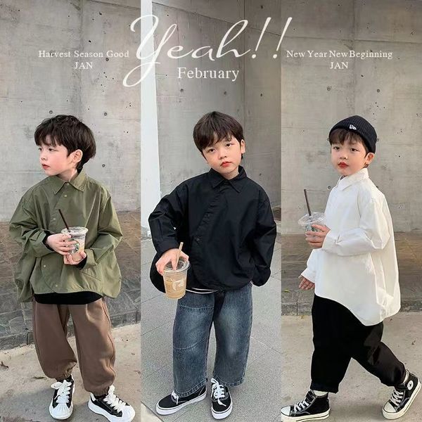 kids shirts fashion children's long sleeve spring autumn single-breasted boys pure color shirt baby korean style coat clothes jacket 23, White;black
kids shirts fashion children's long sleeve spring autumn single-breasted boys pure color shirt baby korean style coat clothes jacket 23, White;black