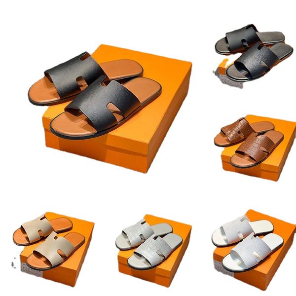 men slippers designer leather sandals izmir flip flop heritage calfskin sandals summer lazy large beach casual slides quality, Black
men slippers designer leather sandals izmir flip flop heritage calfskin sandals summer lazy large beach casual slides quality, Black