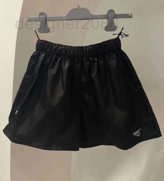 women's shorts designer fashion triangle casual black nylon 23 summer new elastic high waist loose wide leg pants 5r9w, White;black
women's shorts designer fashion triangle casual black nylon 23 summer new elastic high waist loose wide leg pants 5r9w, White;black