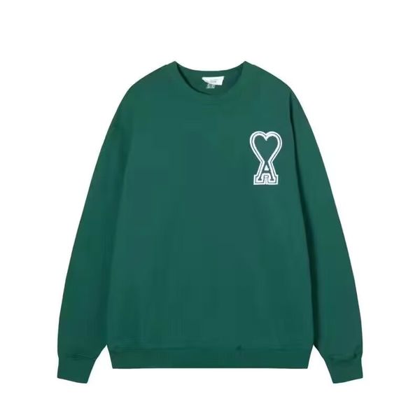 autumn/winterami sweater men's and women's crew neck embroidered love sweatshirts, White;black
autumn/winterami sweater men's and women's crew neck embroidered love sweatshirts, White;black