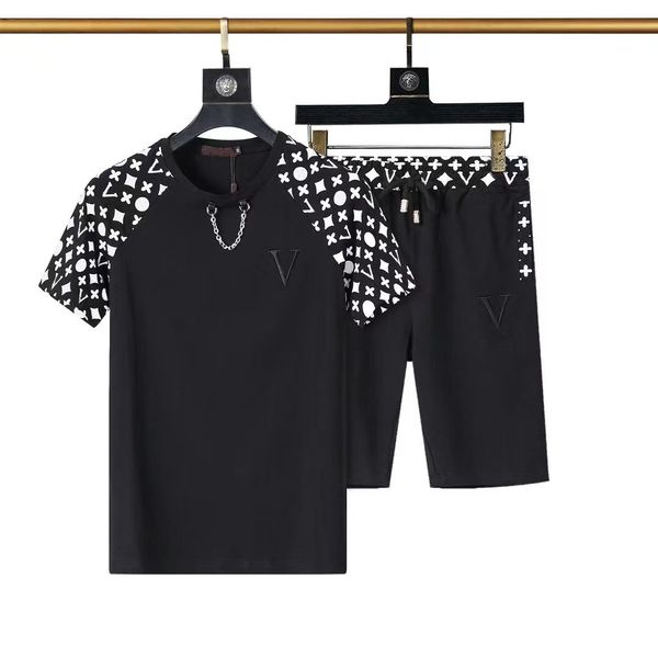 men's tracksuits designer summer fashion luxury 2 piece pullover tracksuits jogging short sleeve t shirts and mens shorts sports suits, Gray
men's tracksuits designer summer fashion luxury 2 piece pullover tracksuits jogging short sleeve t shirts and mens shorts sports suits, Gray