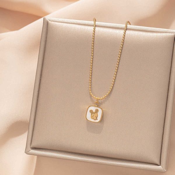 necklaces strands strings titanium steel square colorless pendant necklace women's small design luxury cartoon collar chain, Silver
necklaces strands strings titanium steel square colorless pendant necklace women's small design luxury cartoon collar chain, Silver