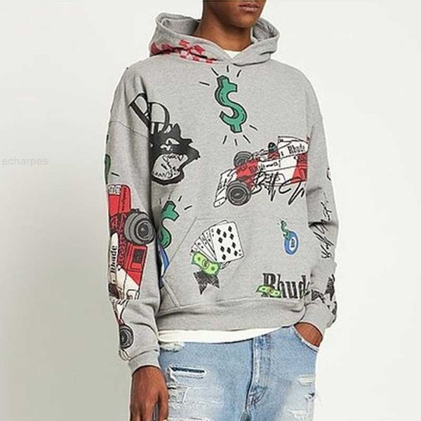 sweatshirts rhude doodle hoodie hand painted graffiti high street and women's, Black
sweatshirts rhude doodle hoodie hand painted graffiti high street and women's, Black