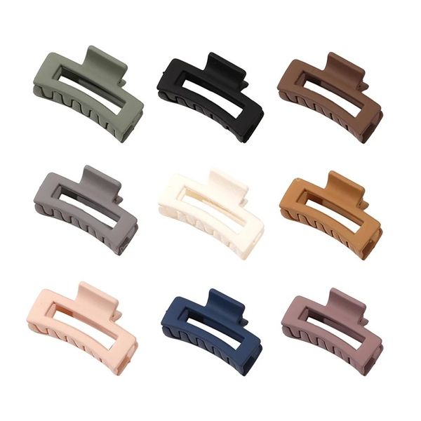 korean style frosted small hair claw hollow square clamp for women hair accessories solid color matted bangs clip clip, Slivery;white
korean style frosted small hair claw hollow square clamp for women hair accessories solid color matted bangs clip clip, Slivery;white