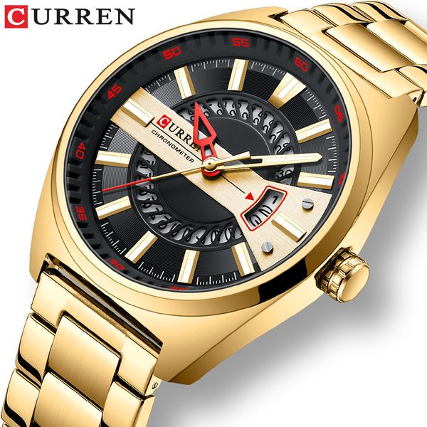 wristwatches curren men watch stainless steel band luxury quartz wristwatches for male creative design golden clock with luminous 230316, Slivery;brown
wristwatches curren men watch stainless steel band luxury quartz wristwatches for male creative design golden clock with luminous 230316, Slivery;brown