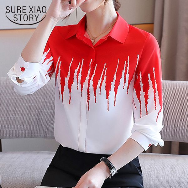 women's blouses shirts autumn print women's blouse chiffon shirt women's long sleeve elegant cardigan female clothing blusas, White
women's blouses shirts autumn print women's blouse chiffon shirt women's long sleeve elegant cardigan female clothing blusas, White