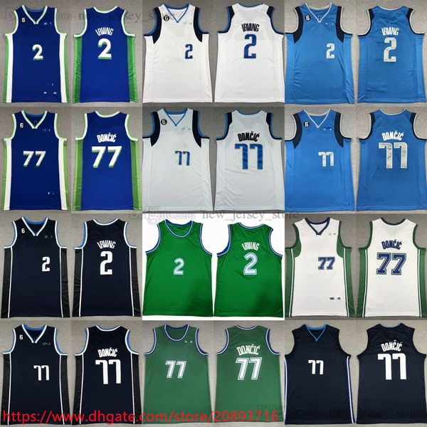 2023 new city 77 luka basketball 2 kyrie doncic irving jersey stitched man women kids with 6 patch white blue green jerseys retro youth boys, Black;red
2023 new city 77 luka basketball 2 kyrie doncic irving jersey stitched man women kids with 6 patch white blue green jerseys retro youth boys, Black;red