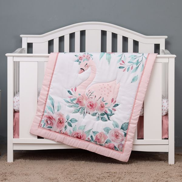 bedding sets 3pcs micro fiber brushed baby crib bedding set swan and flower design for girls including quilt crib sheet crib skirt 230317
bedding sets 3pcs micro fiber brushed baby crib bedding set swan and flower design for girls including quilt crib sheet crib skirt 230317