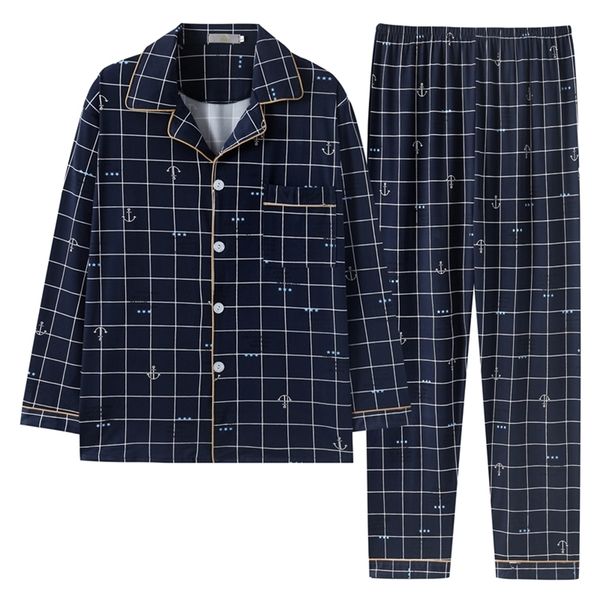 men's sleepwear spring and autumn pajamas men's cotton long-sleeved cardigan loose large size thin section youth home service suit, Black;brown
men's sleepwear spring and autumn pajamas men's cotton long-sleeved cardigan loose large size thin section youth home service suit, Black;brown