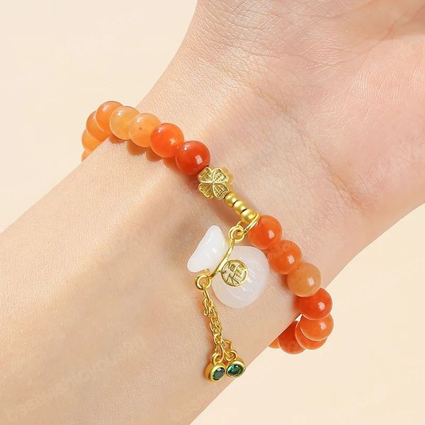 natural red aventurine bead lucky bag charm bracelets women korean design creative lucky jade rope bracelet for girls jewelry, Golden;silver
natural red aventurine bead lucky bag charm bracelets women korean design creative lucky jade rope bracelet for girls jewelry, Golden;silver