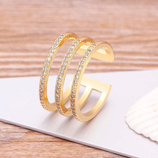 band rings nidin luxury three layers copper zircon open rings for woman new fashion korean adjustable jewelry party gifts g230317, Silver
band rings nidin luxury three layers copper zircon open rings for woman new fashion korean adjustable jewelry party gifts g230317, Silver