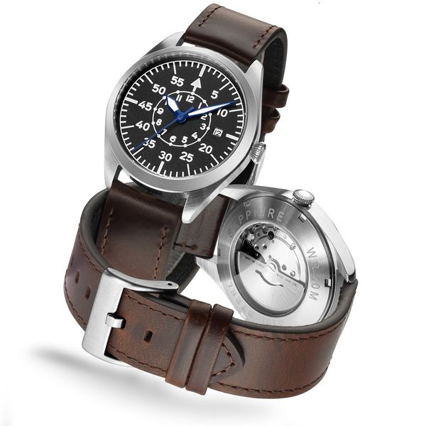 wristwatches flieger pilot watch a type b automatic field reloj piloto relogio mechanical wristwatch orologio pilota montre pilote 230316, Slivery;brown
wristwatches flieger pilot watch a type b automatic field reloj piloto relogio mechanical wristwatch orologio pilota montre pilote 230316, Slivery;brown