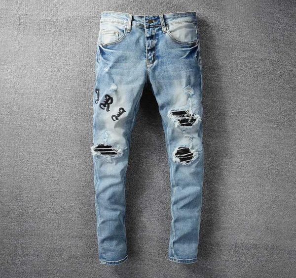 men039s jeans amri ripped pants fashion hip hop blue letter printing good version high street youth slim fit denim elastic l40s6909609
men039s jeans amri ripped pants fashion hip hop blue letter printing good version high street youth slim fit denim elastic l40s6909609