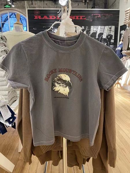 women's t-shirt eagle graphic gray t-shirts women summer streetwear o neck soft cotton short sleeve t shirt women classic print tee y2, White
women's t-shirt eagle graphic gray t-shirts women summer streetwear o neck soft cotton short sleeve t shirt women classic print tee y2, White