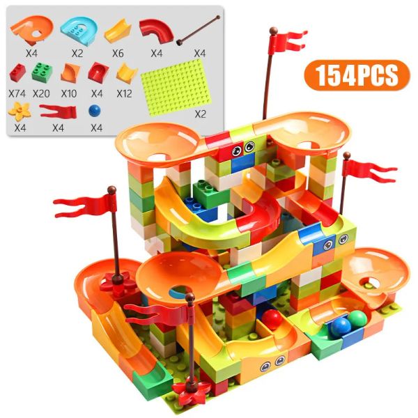 Gifts Blocks Classic Big Blocks Toys Marble Race Run Building Bricks With Maze Ball Race Track for Kids Boys Girls Birthday Christmas Gift
Gifts Blocks Classic Big Blocks Toys Marble Race Run Building Bricks With Maze Ball Race Track for Kids Boys Girls Birthday Christmas Gift
