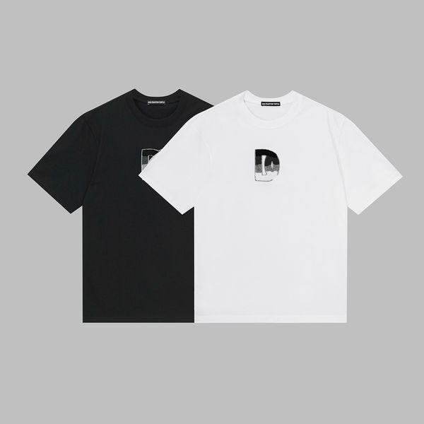 mens t-shirts men's black white round-neck t-shirt with brand logo embroidery 68602, White;black
mens t-shirts men's black white round-neck t-shirt with brand logo embroidery 68602, White;black