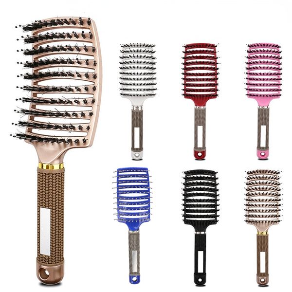 hair brush scalp massage comb hairbrush bristle&nylon women wet curly detangle hair brush for salon hairdressing styling tools, Silver
hair brush scalp massage comb hairbrush bristle&nylon women wet curly detangle hair brush for salon hairdressing styling tools, Silver