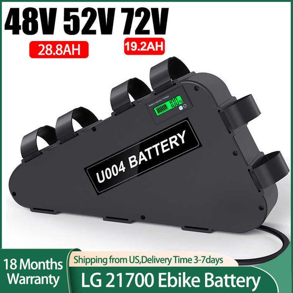 ebike battery 48v 52v 28.8ah 72v 19.2ah triangle battery lg 21700 48v battery pack for bafang 3000w 2000w 1000w 750w 500w motor
ebike battery 48v 52v 28.8ah 72v 19.2ah triangle battery lg 21700 48v battery pack for bafang 3000w 2000w 1000w 750w 500w motor
