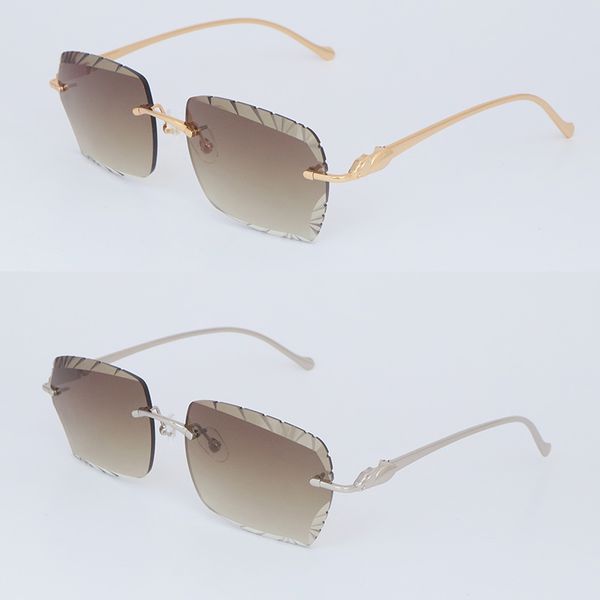 cheetah series metal rimless sunglasses for women designer diamond cut sun glasses protection outdoor design gold sunglass optical size 60-1, White;black
cheetah series metal rimless sunglasses for women designer diamond cut sun glasses protection outdoor design gold sunglass optical size 60-1, White;black