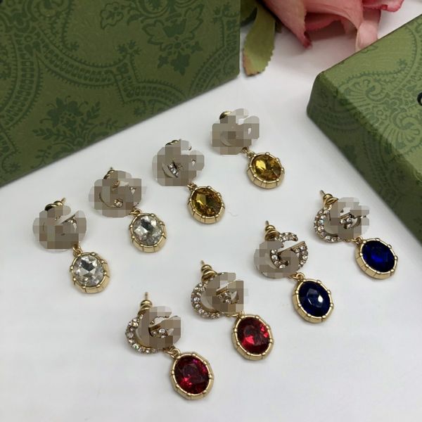 high classic 18k gold plated stud designer double g earring luxury geometric crystal heart-shaped couple earrings for woman wedding birthday, Golden;silver
high classic 18k gold plated stud designer double g earring luxury geometric crystal heart-shaped couple earrings for woman wedding birthday, Golden;silver