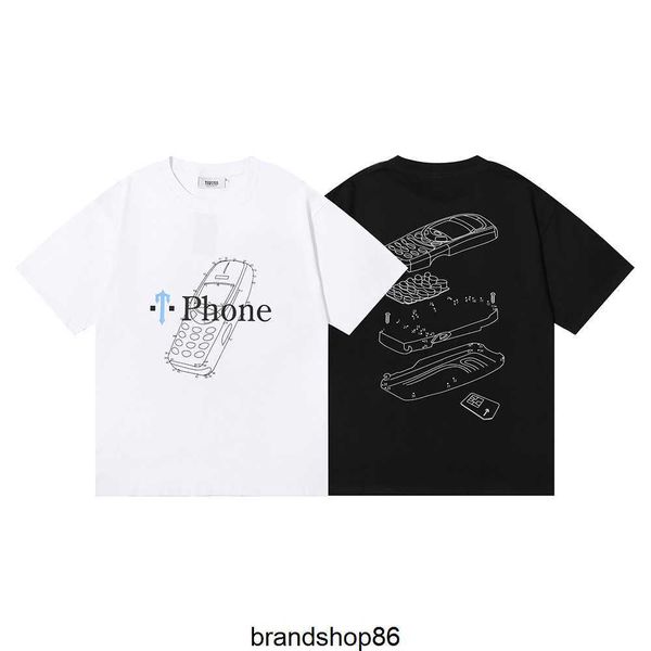 men's t-shirts new trapstar mobile phone graphic print and women's relaxed short sleeve t-shirt, White;black
men's t-shirts new trapstar mobile phone graphic print and women's relaxed short sleeve t-shirt, White;black