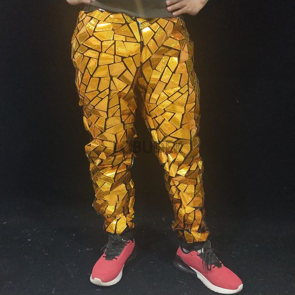 gold silver laser mirror cargo pants for men singer dancer performance costume loose casual trousers glitter sequins harem pants hip hop dan, Black
gold silver laser mirror cargo pants for men singer dancer performance costume loose casual trousers glitter sequins harem pants hip hop dan, Black