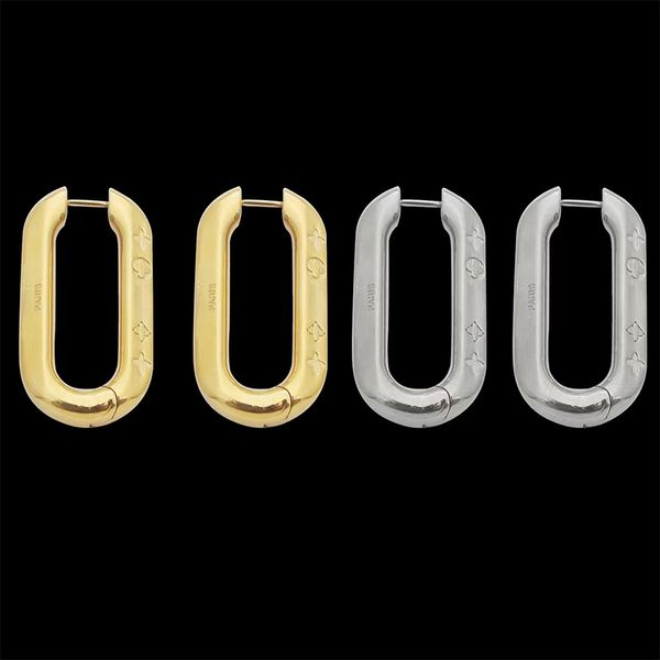 hoop huggie classic titanium steel v-shaped letter hoop earrings charming luxury women's u-shaped earrings 18k gold plated designer jew, Golden;silver
hoop huggie classic titanium steel v-shaped letter hoop earrings charming luxury women's u-shaped earrings 18k gold plated designer jew, Golden;silver